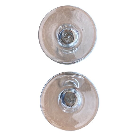 Champagne Flutes Clear Glass Set 2 - Picture 3 of 3